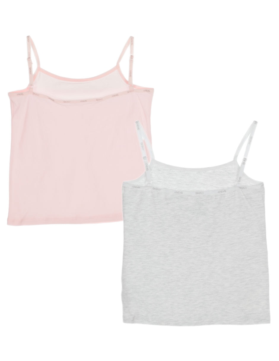 Set camiseta cuello redondo Skiny para niña