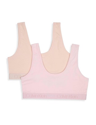 Set de corpiño Calvin Klein de algodón para niña Set de corpiño Calvin Klein de algodón para niña