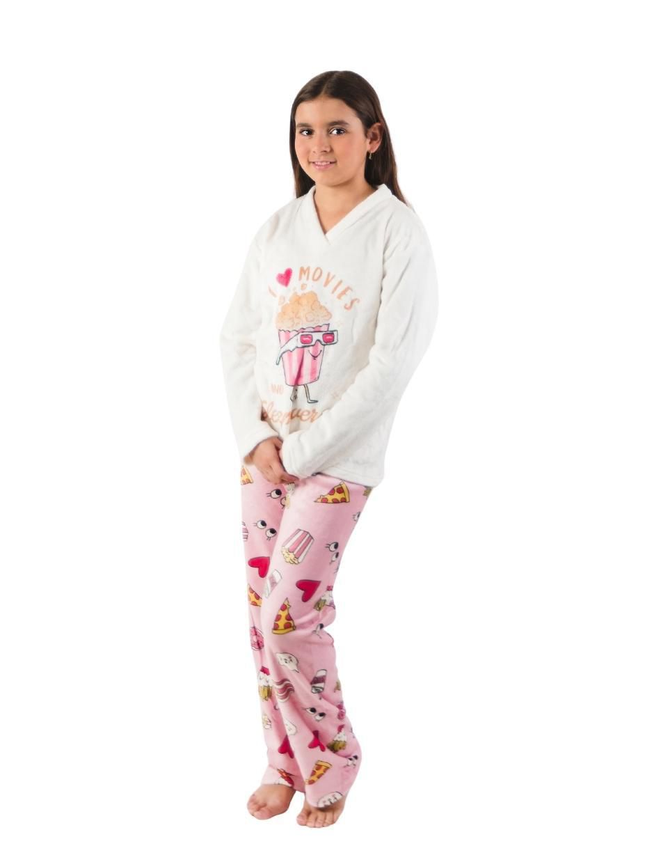 Conjunto pijama Palomitas para niña