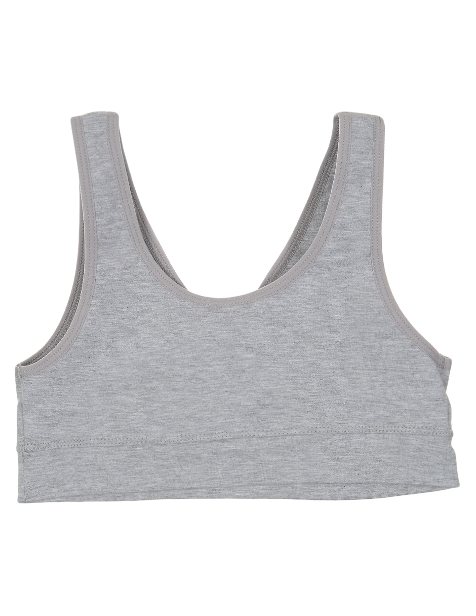 BRASSIERE SKINY TOP REVERSIB, 18, GRIS