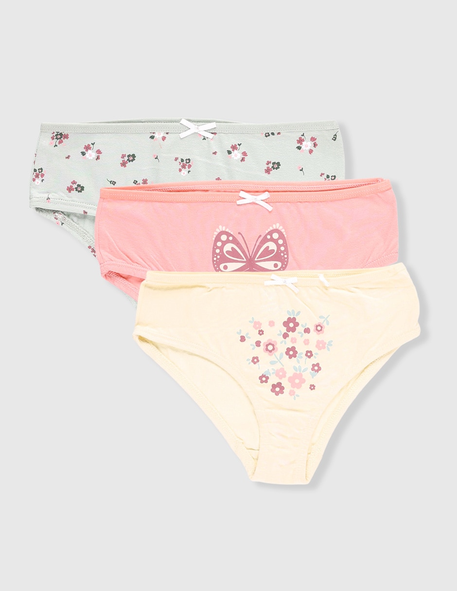 Set calzón de algodón para niña