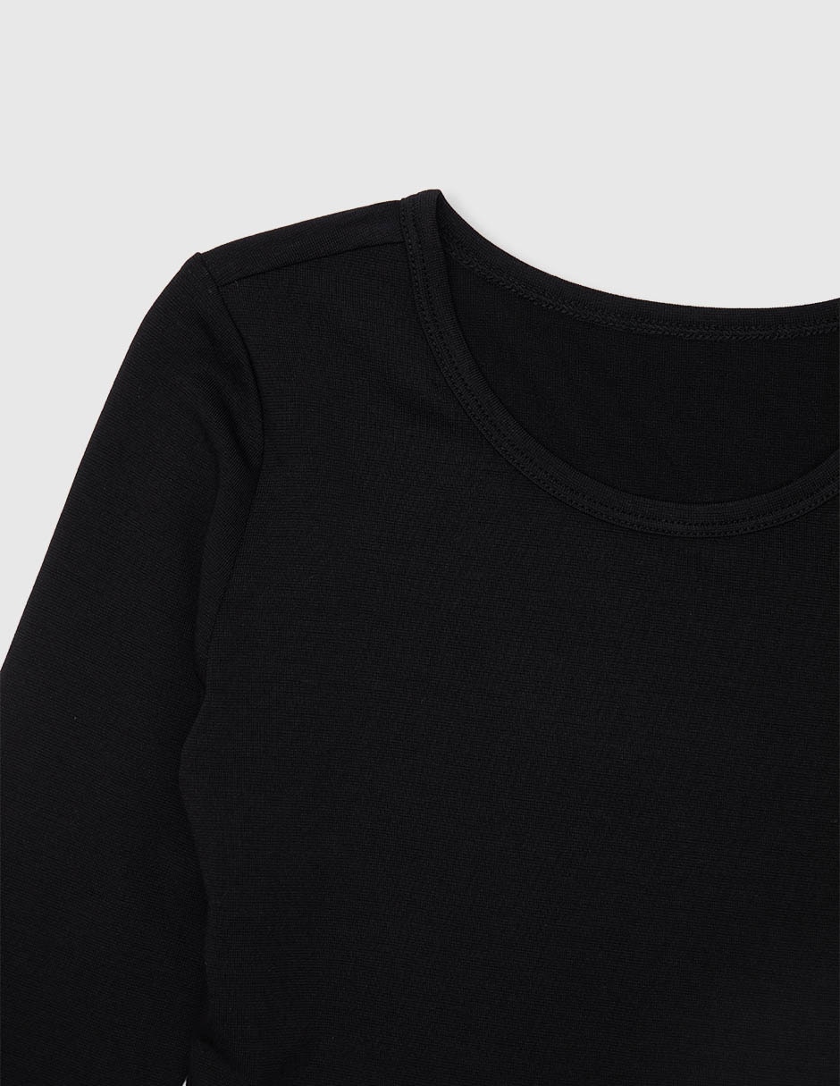 Camiseta cuello redondo para niña