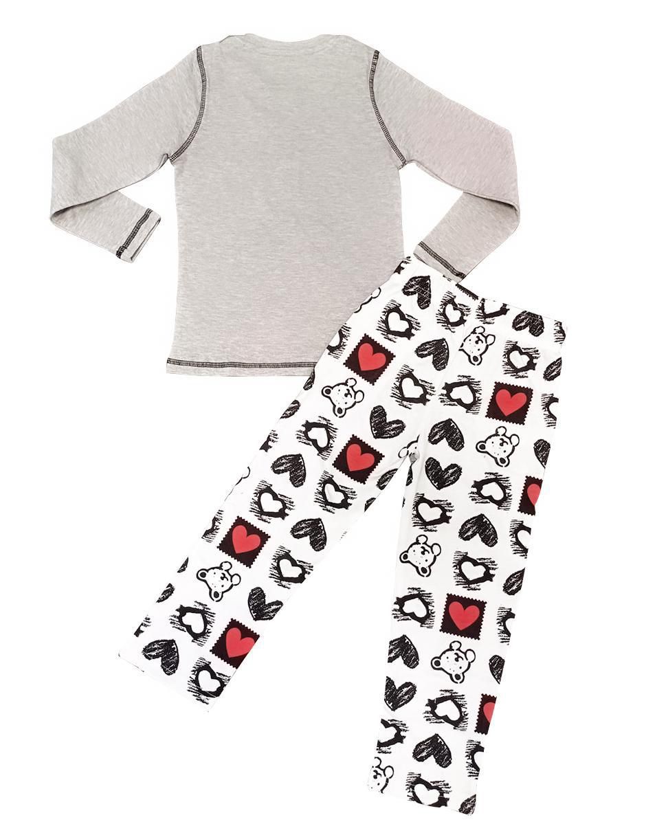 Conjunto pijama whispers oso para niña