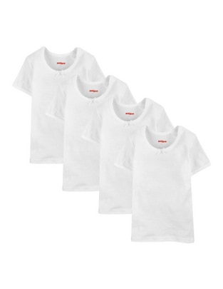 Set camiseta cuello redondo Básicos para niña Set camiseta cuello redondo Básicos para niña