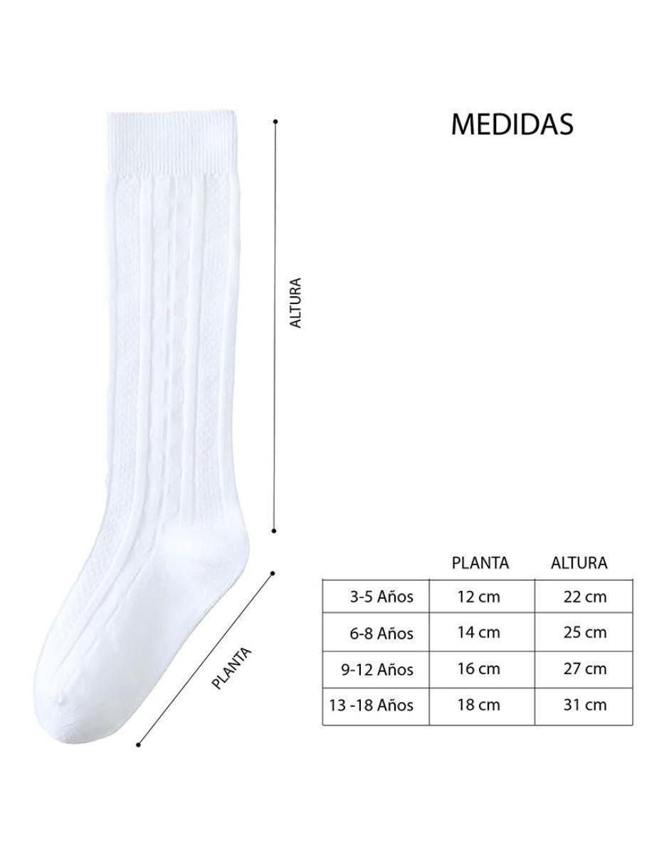 Set calceta de algodón para niña 6 pares 6