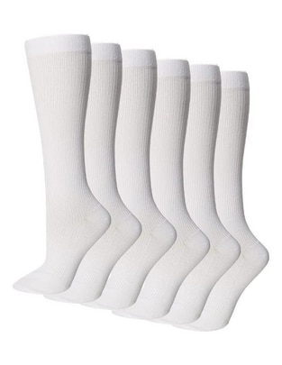 Set calceta de algodón para niña 6 pares Set calceta de algodón para niña 6 pares