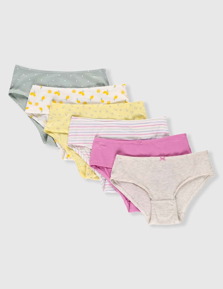 Set calzón de algodón para niña Set calzón de algodón para niña