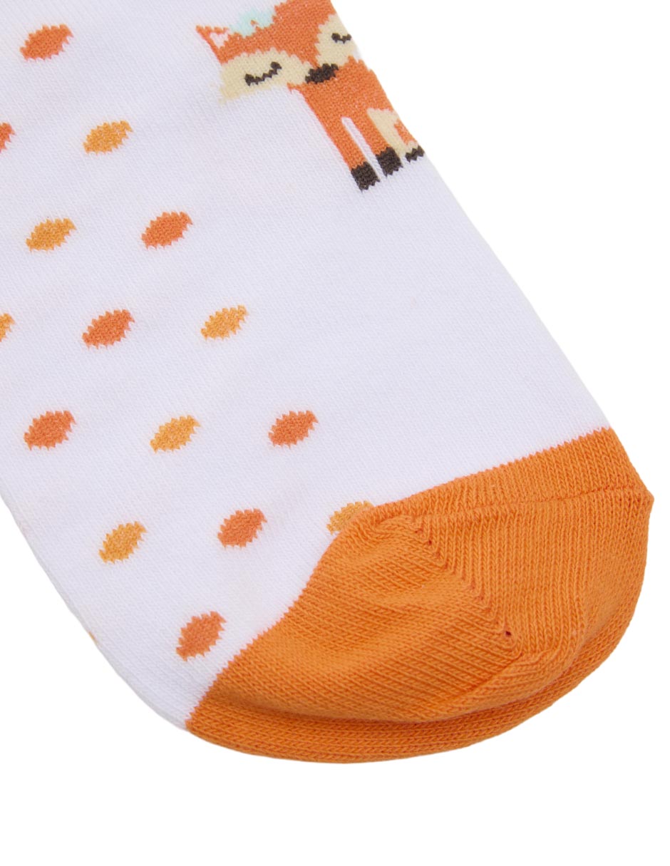 Set de calcetín Punto Blanco de algodón para niña 7 pares