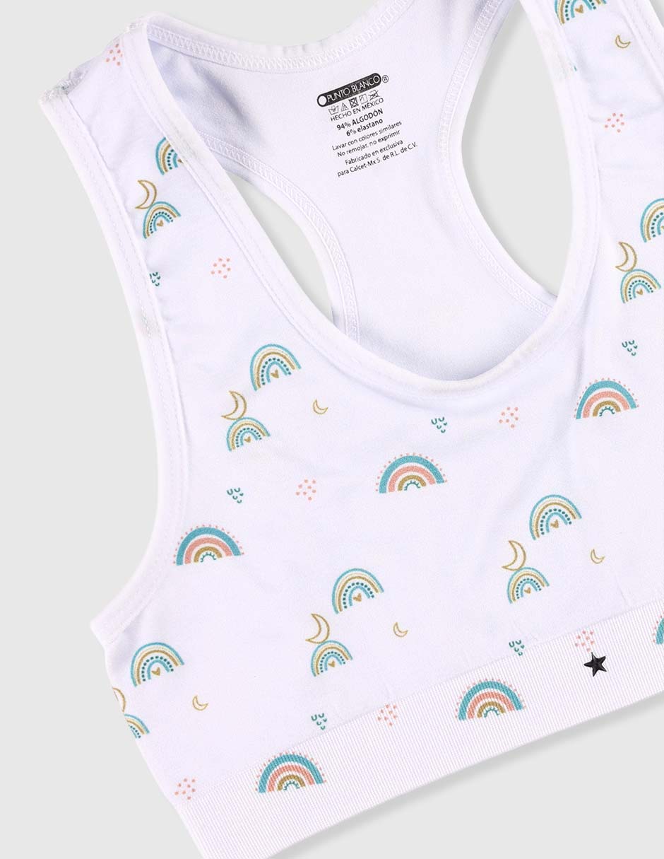 Set top Punto Blanco para niña