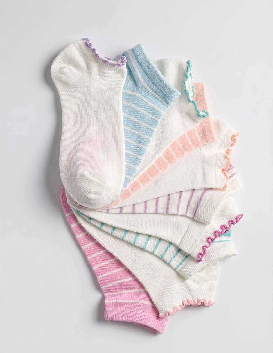 Set de calcetas de algodón para niña 10 pares