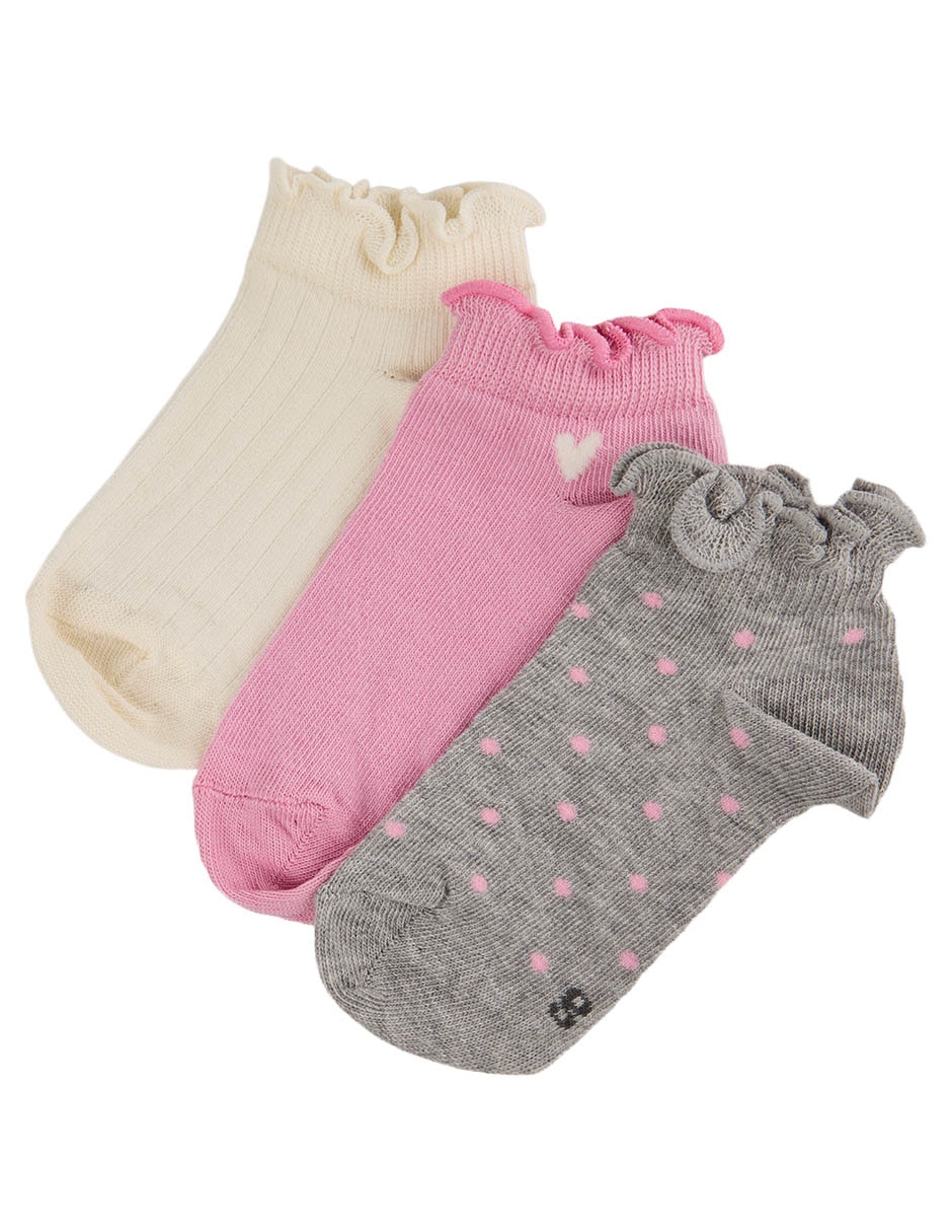Set de tín Punto Blanco de algodón para niña 3 pares