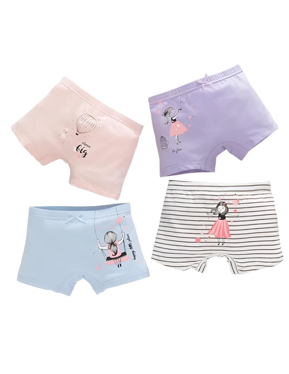 Set bóxer de algodón para niña