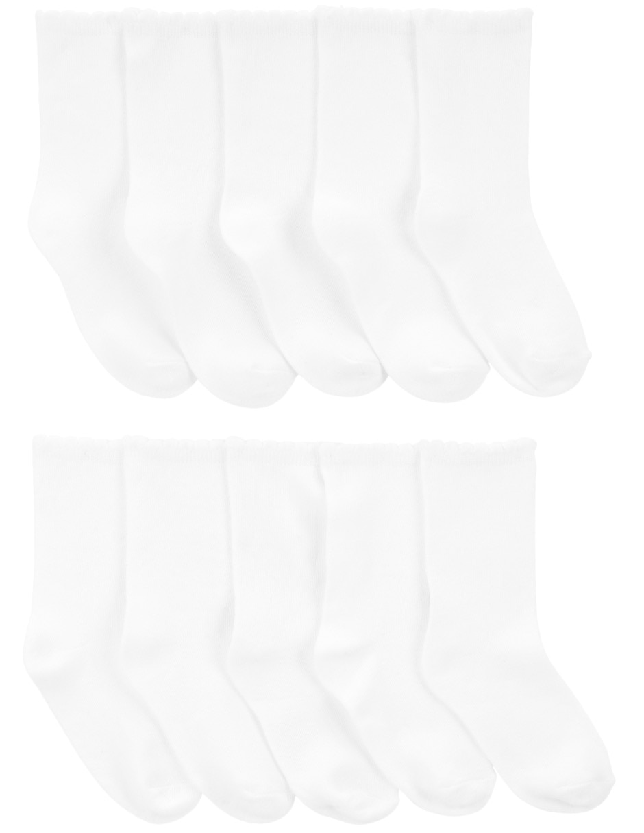 Set calceta de algodón para niña 10 pares