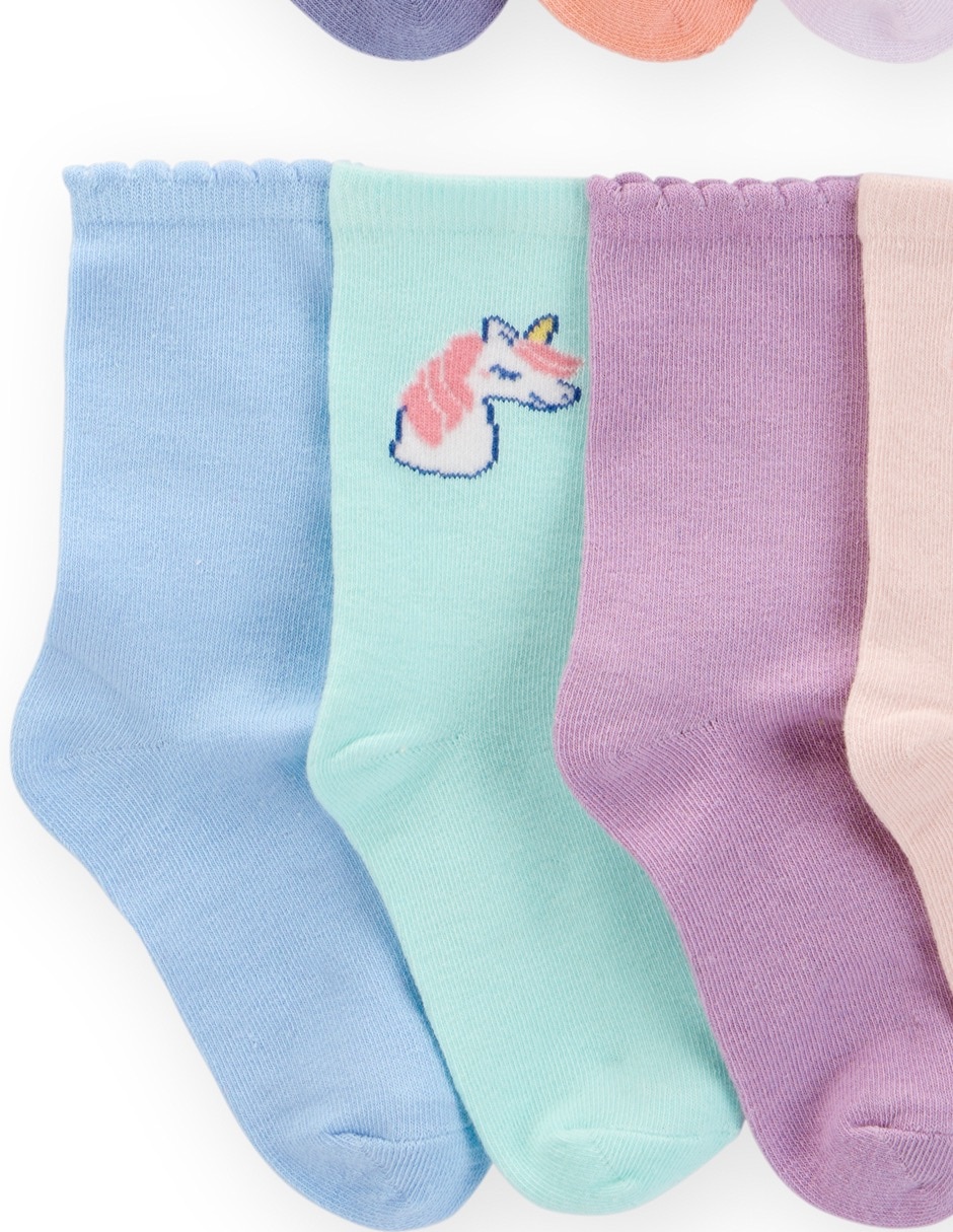 Set de calceta Carter's de algodón para niña 10 pares
