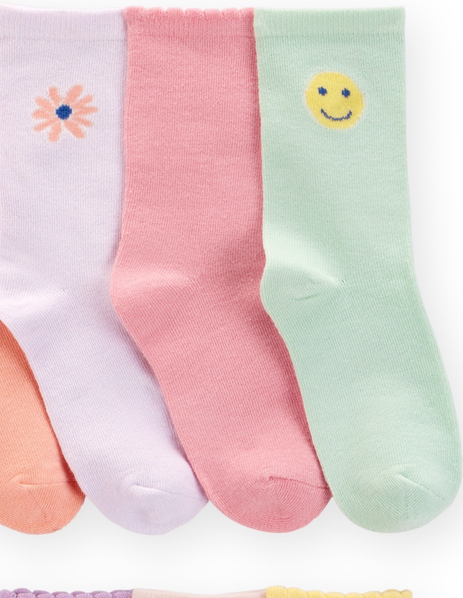 Set de calceta Carter's de algodón para niña 10 pares
