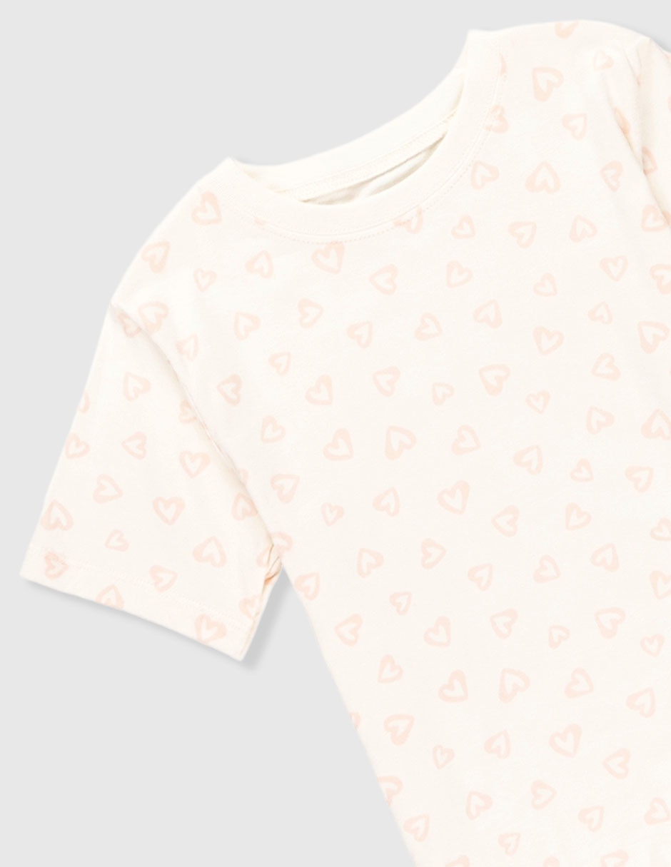 Set camiseta cuello redondo Baby Creysi para niña