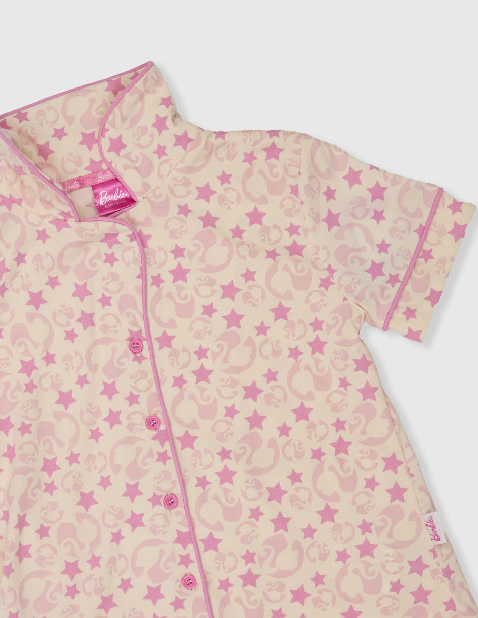 Conjunto pijama barbie barbie star infantil niña