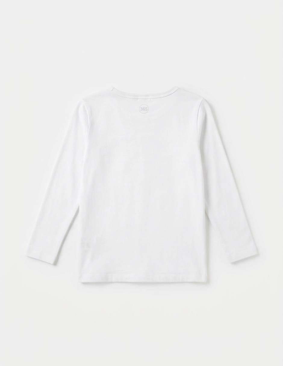 Camiseta cuello redondo para niña 4