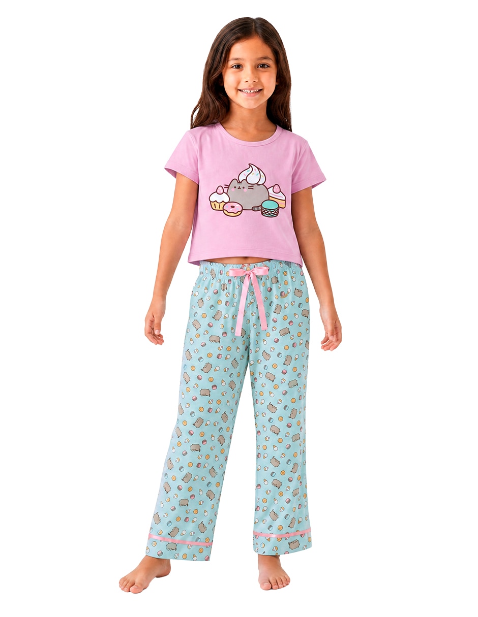Conjunto pijama pusheen , para niña