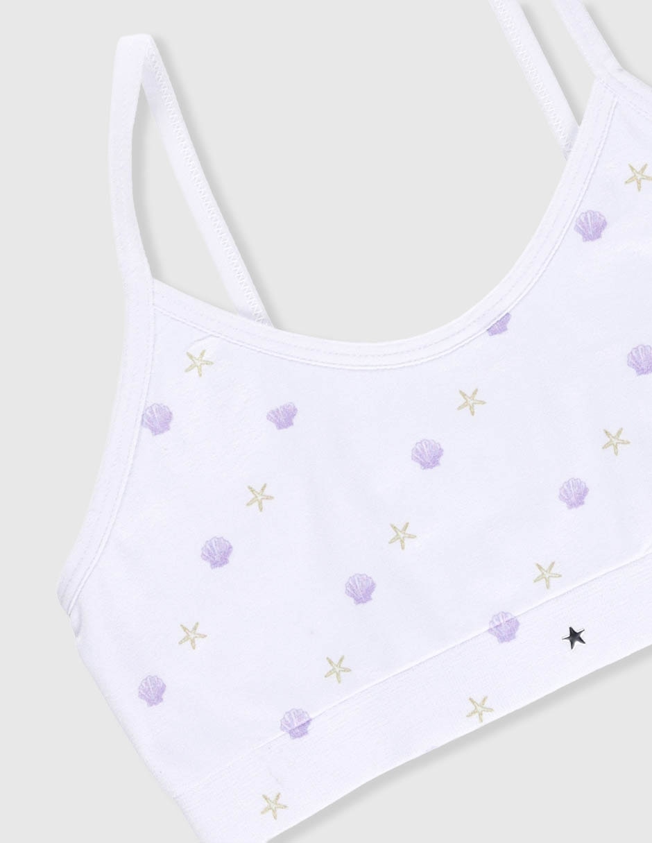 Top punto blanco para niña