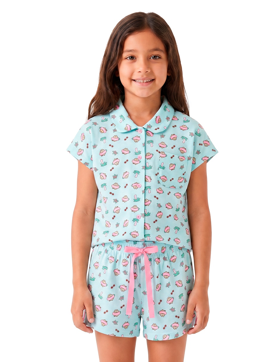 Conjunto pijama pusheen , para niña Conjunto pijama pusheen , para niña
