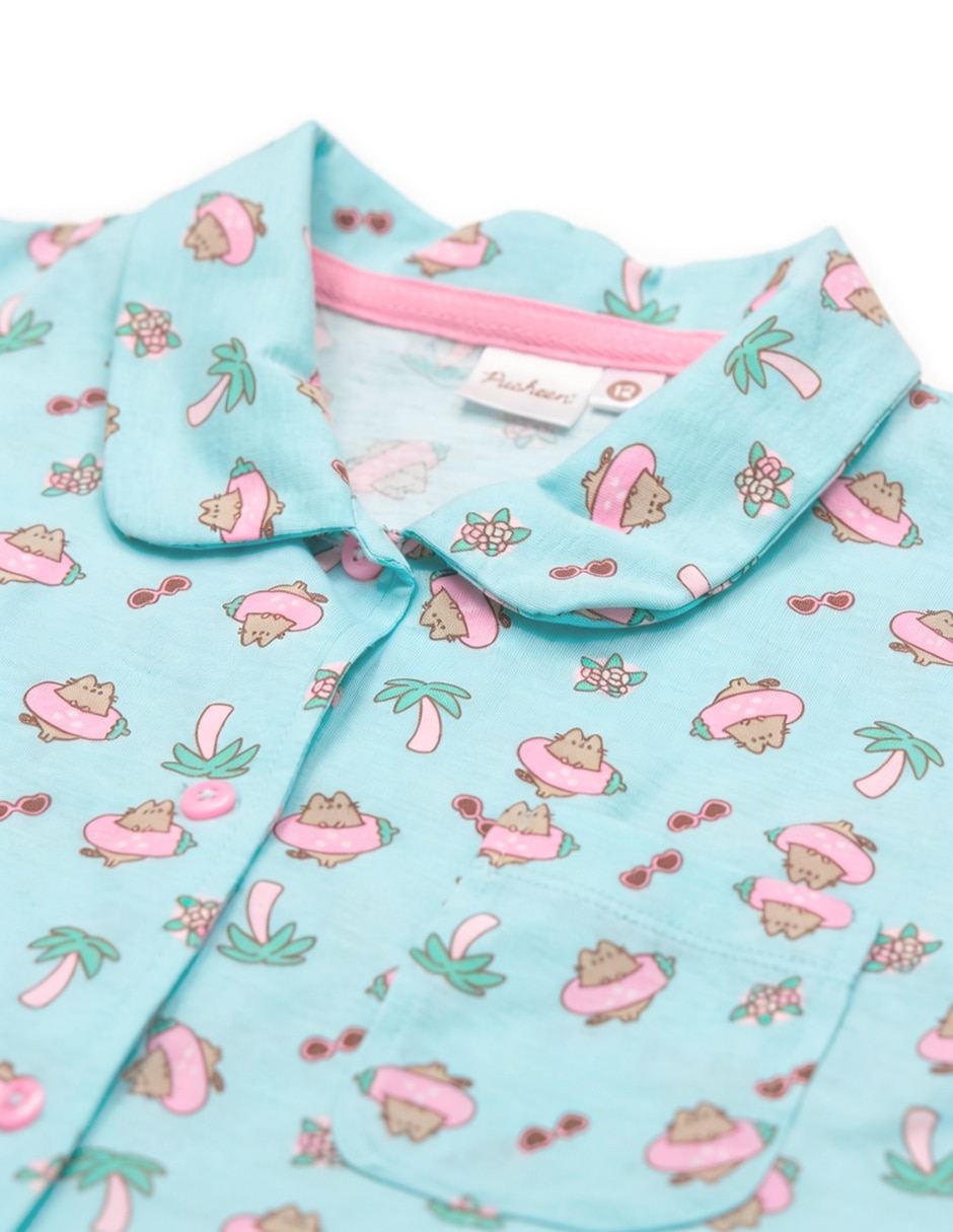 Conjunto pijama pusheen , para niña