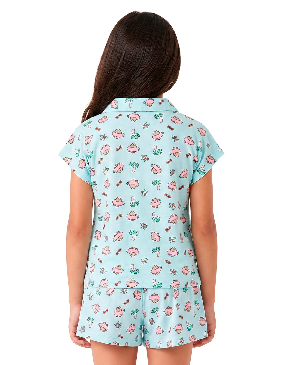 Conjunto pijama pusheen , para niña