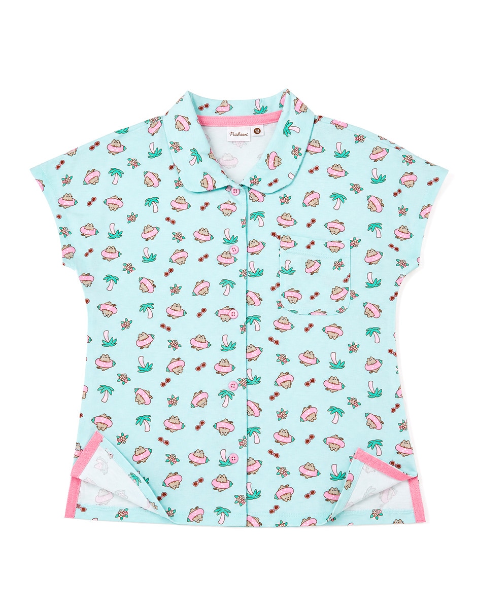 Conjunto pijama pusheen , para niña