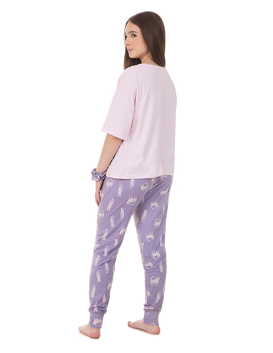Conjunto pijama Skiny Meow Wow para niña