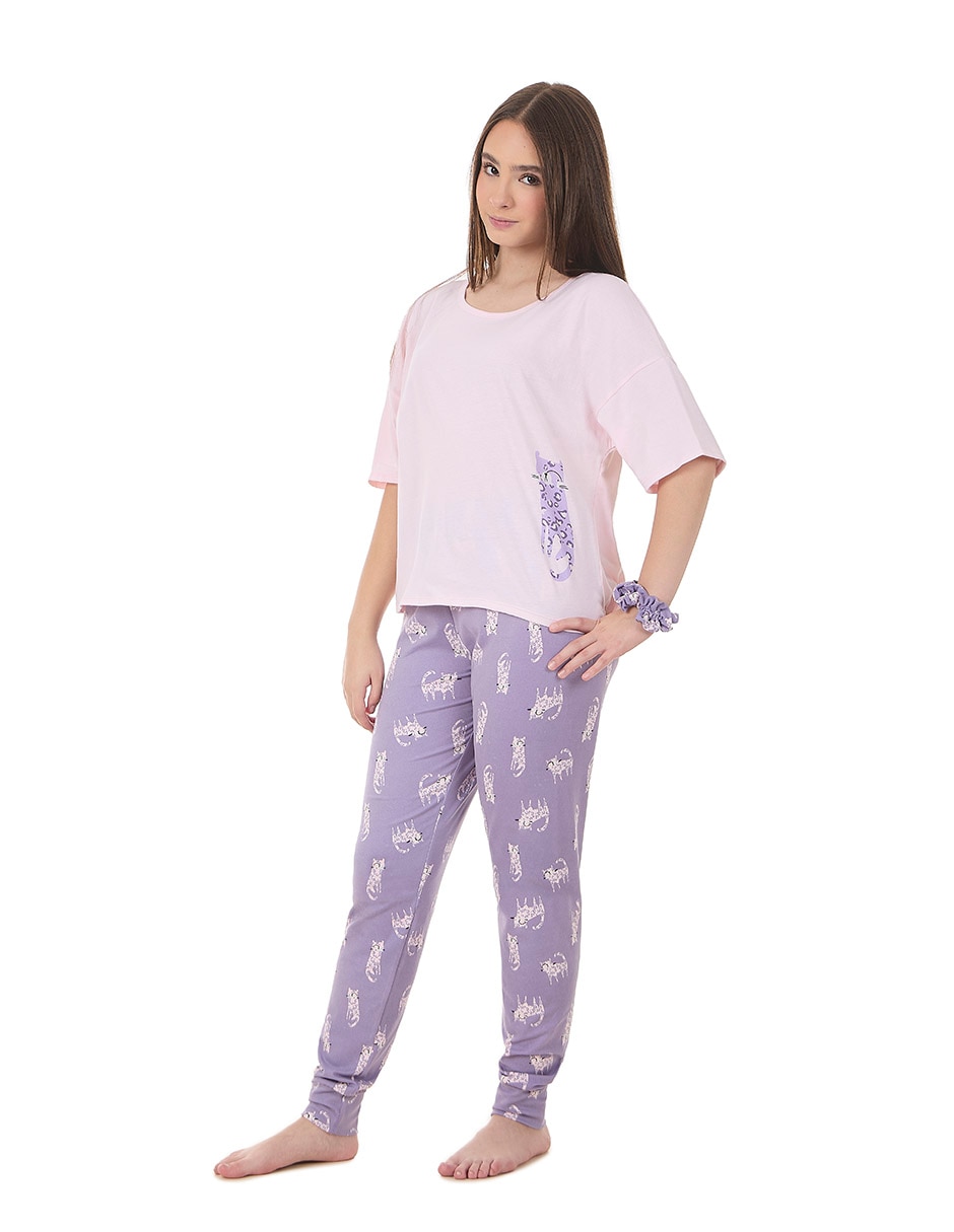 Conjunto pijama Skiny Meow Wow para niña