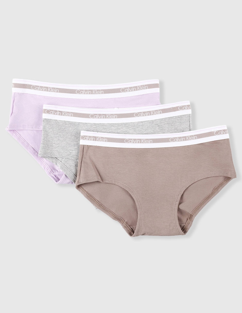 Set de 3 piezas calzón Calvin Klein para mujer