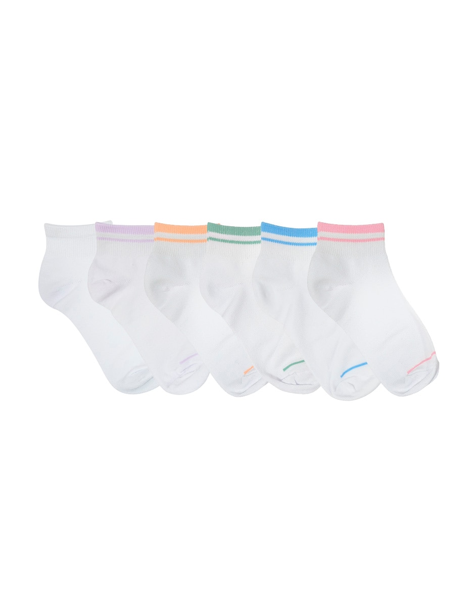 Tín myst de algodón infantil niña 6 pares