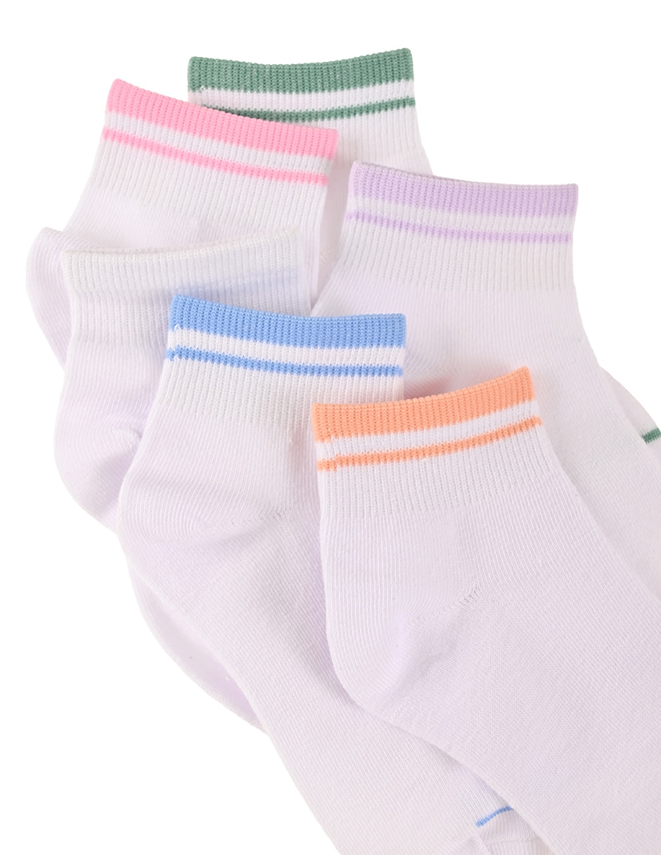 Tín myst de algodón infantil niña 6 pares