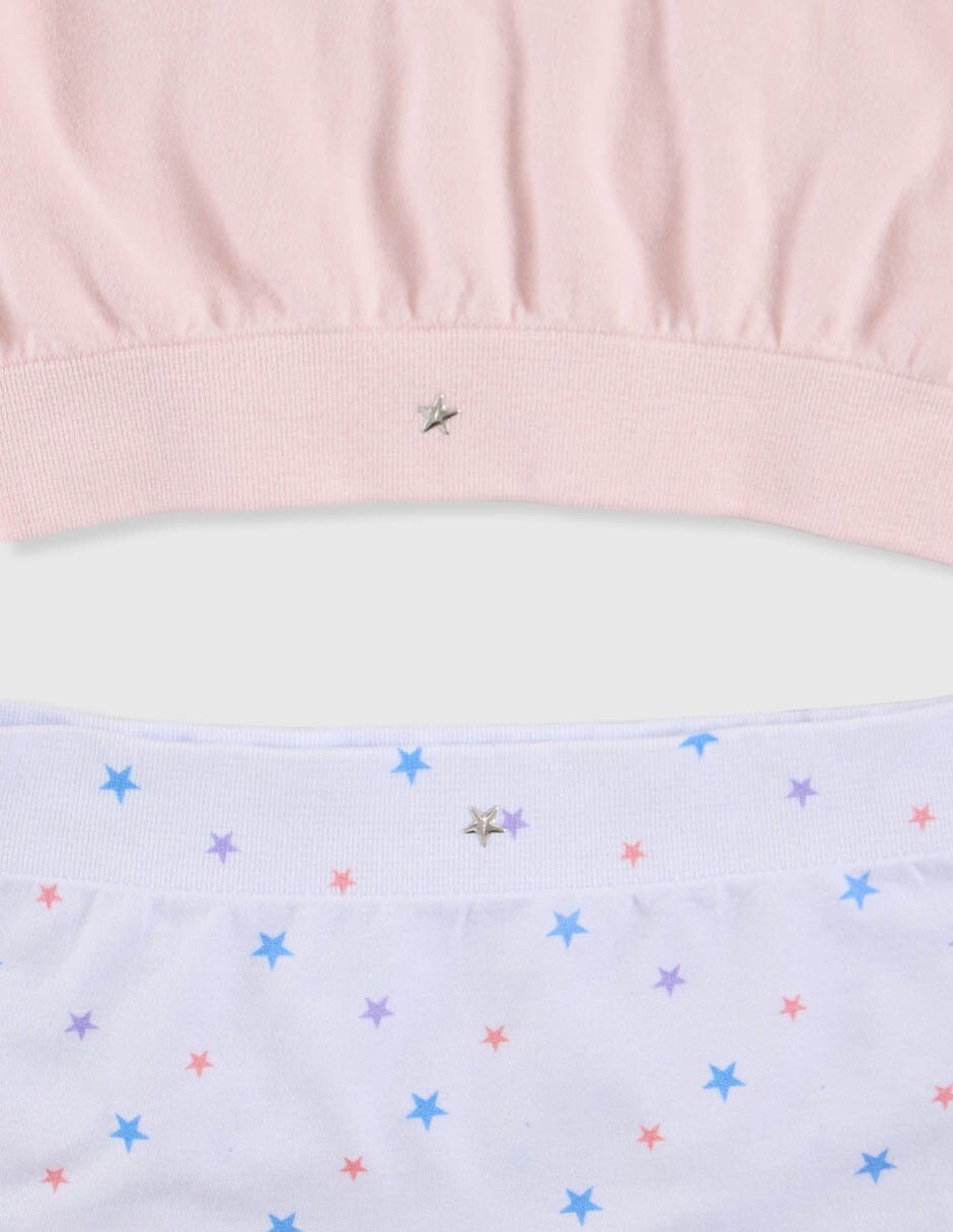 Top de poliamida para niña