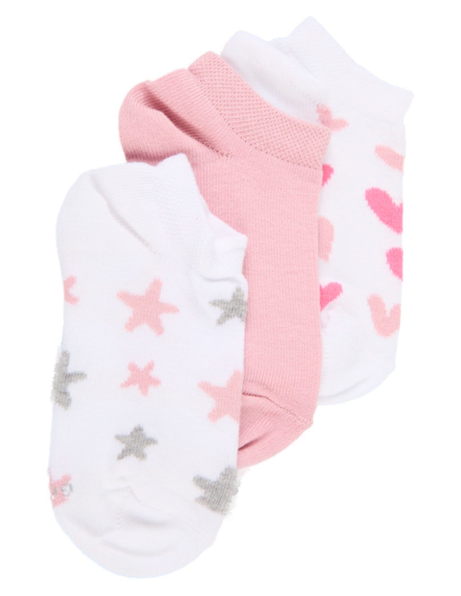 Set de tín de algodón para niña 3 pares