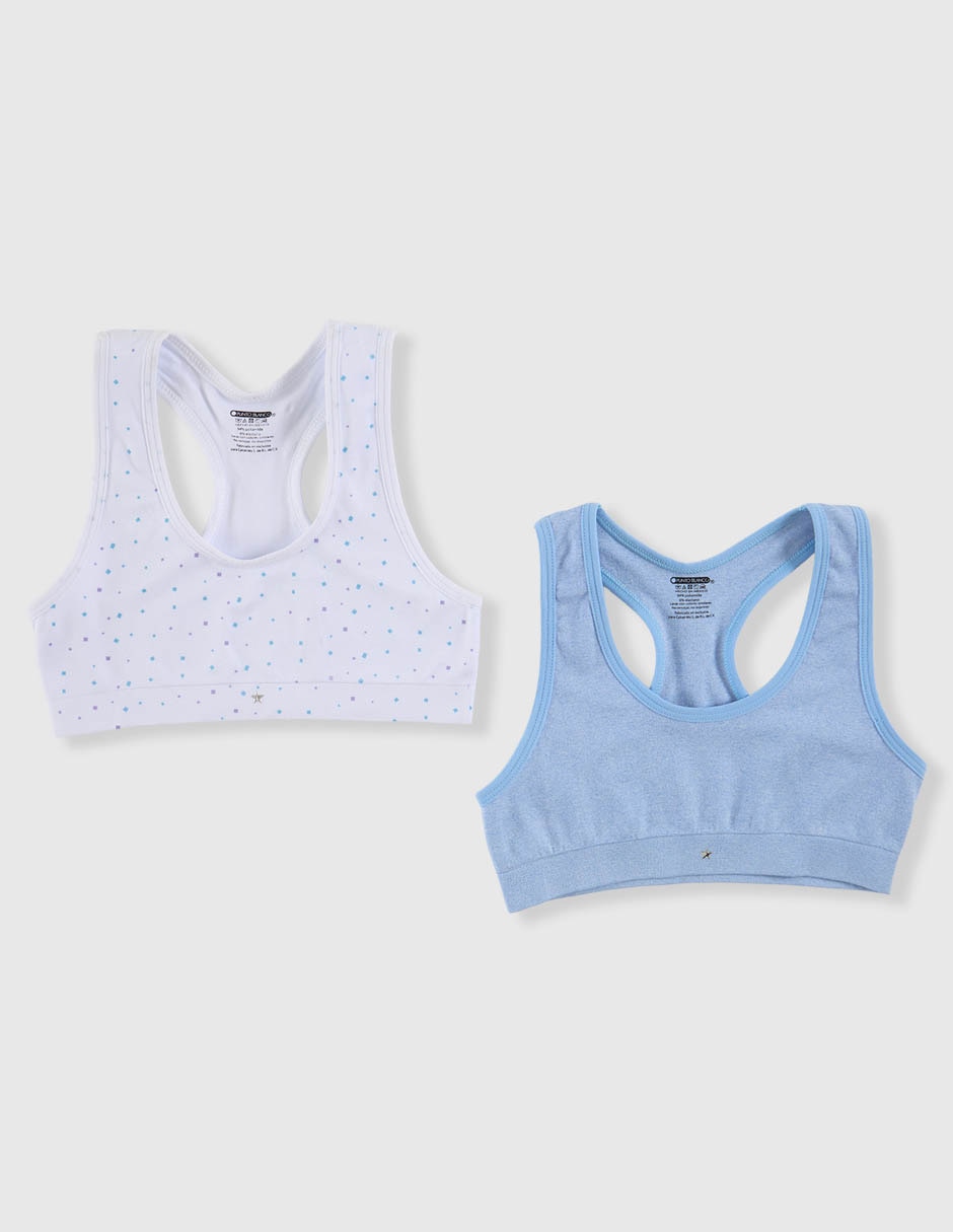 Top punto blanco para niña Top punto blanco para niña