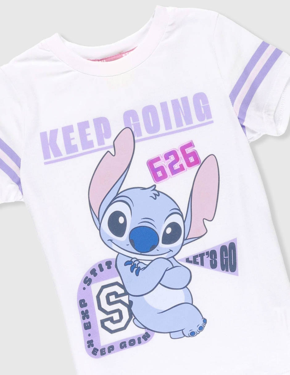 Conjunto pijama disney stitch infantil niña