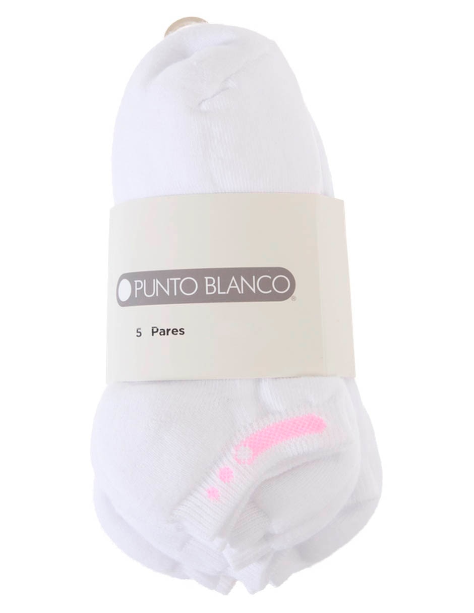 Set de tin Punto Blanco de algodón para niña 5 pares