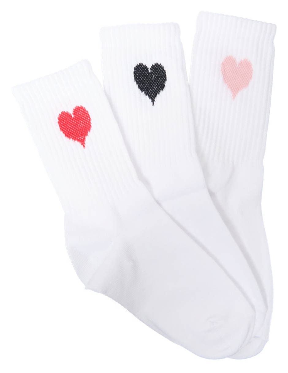 Set de calceta de algodón para niña 3 pares