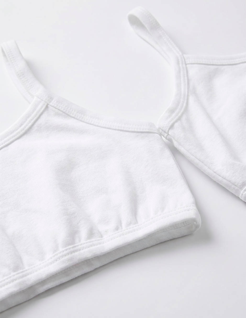 Set corpiño Baby de algodón para niña 3