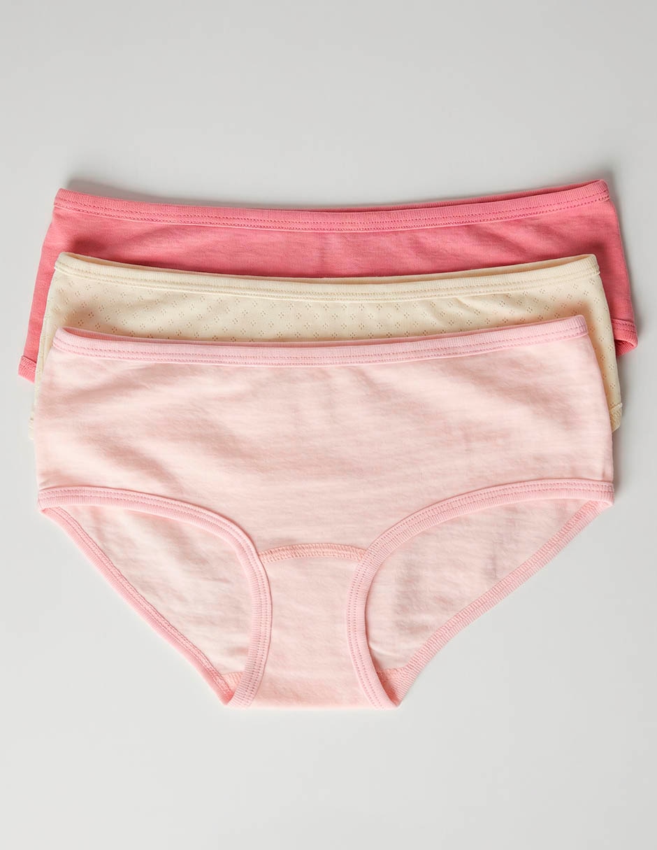 Set panty de algodón para niña