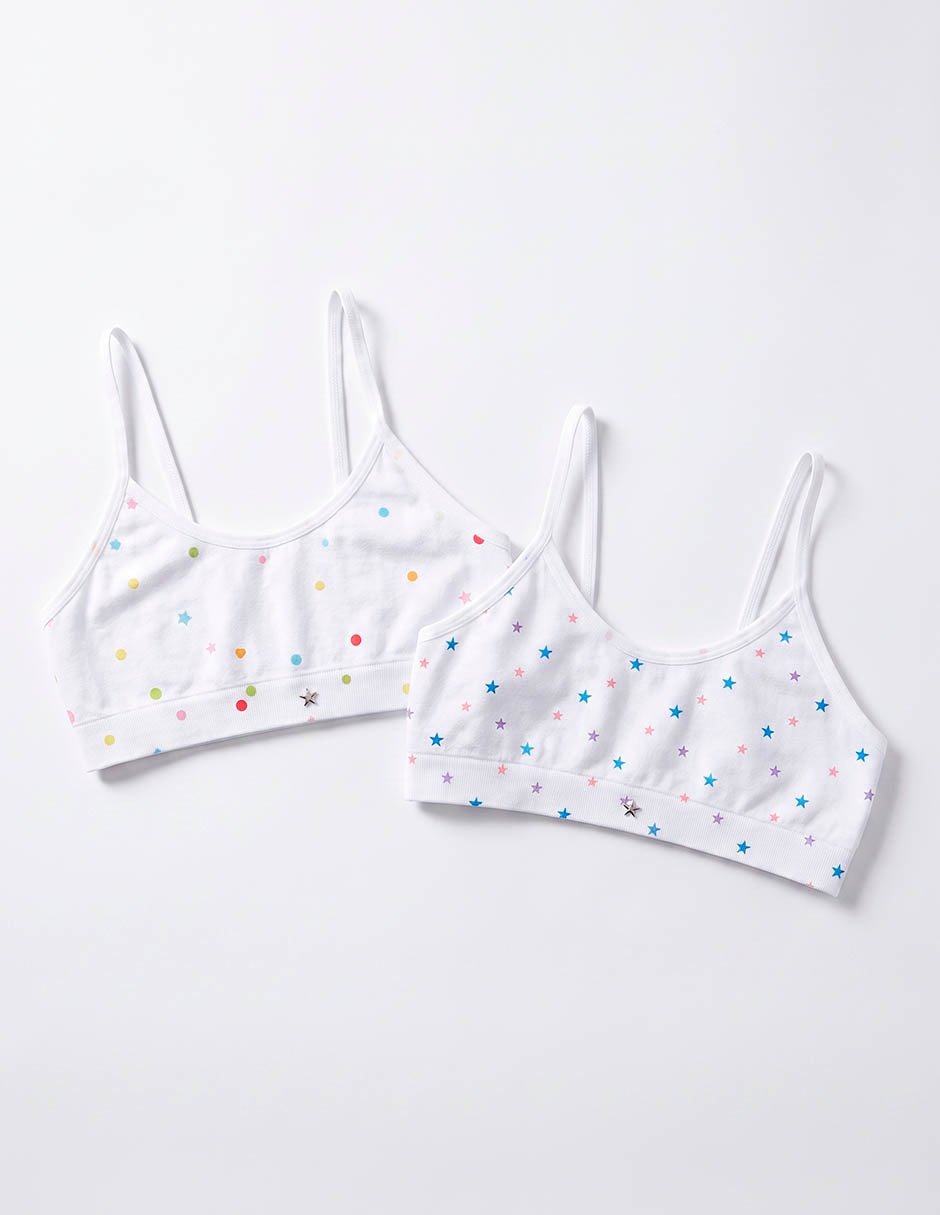 Set de top punto blanco para niña Set de top punto blanco para niña
