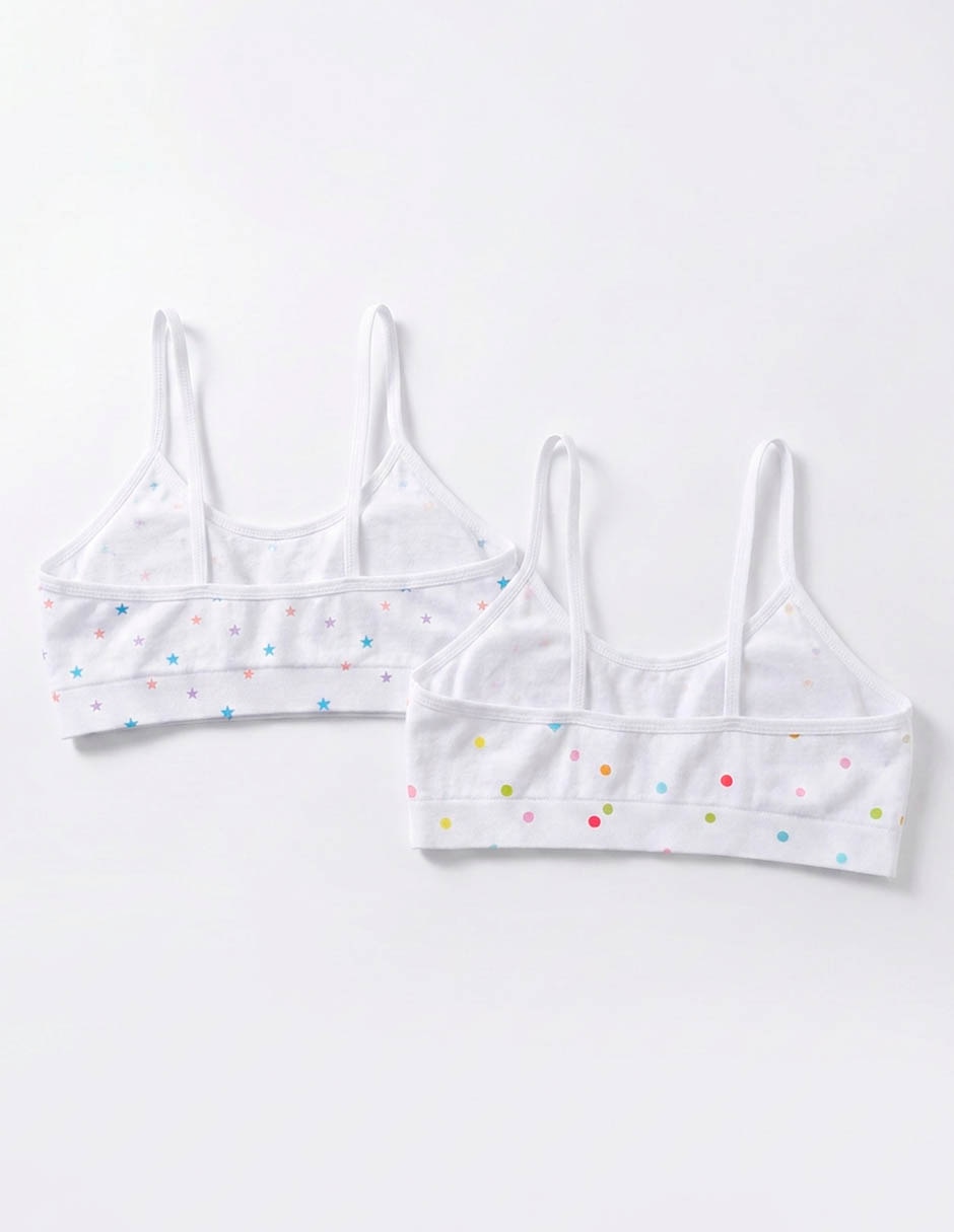 Set de top punto blanco para niña 2