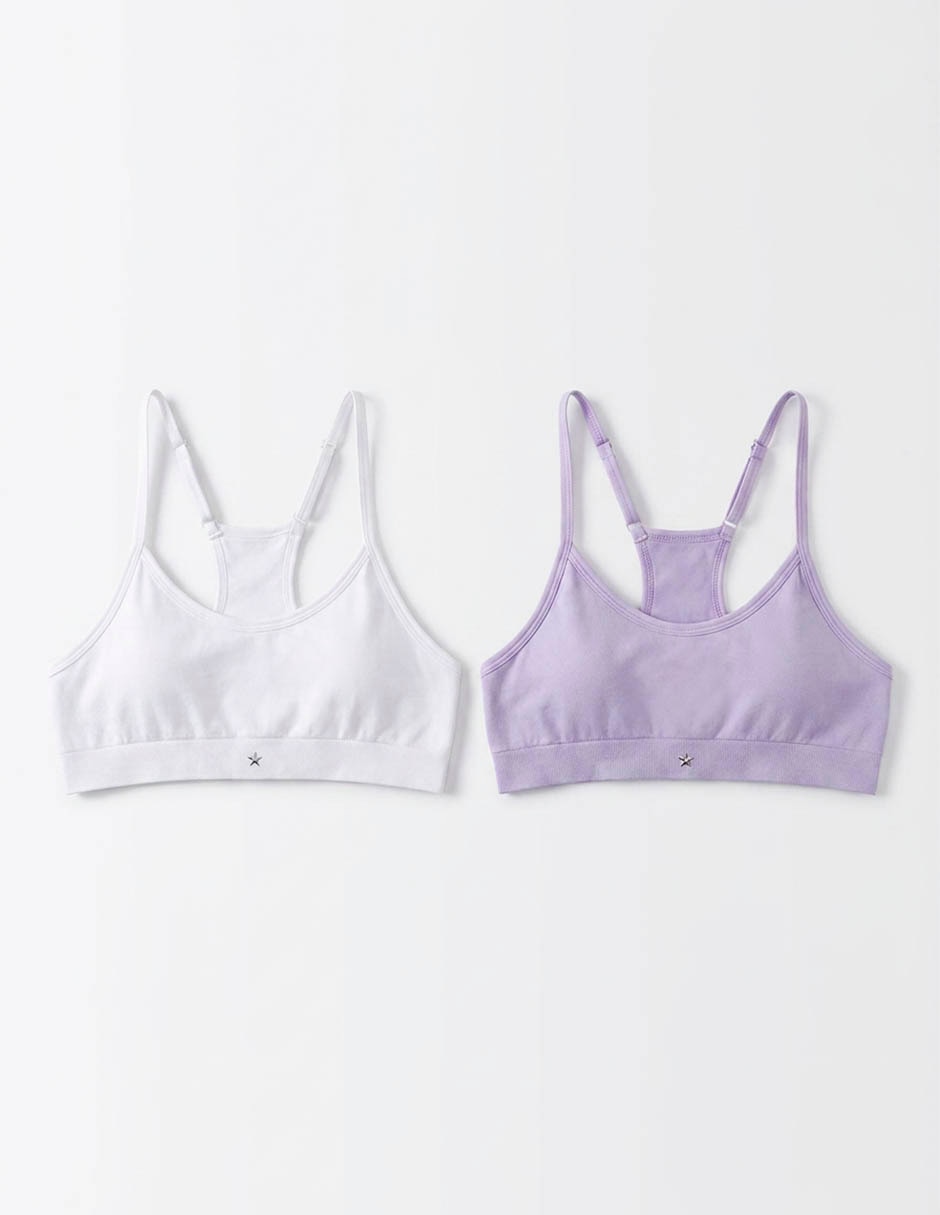 Set de top punto blanco para niña Set de top punto blanco para niña