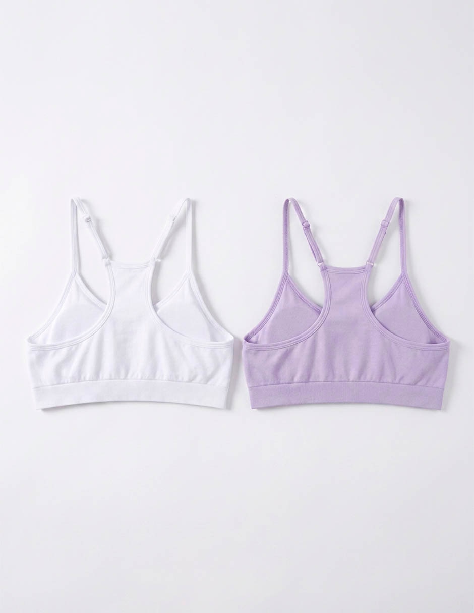 Set de top punto blanco para niña 2