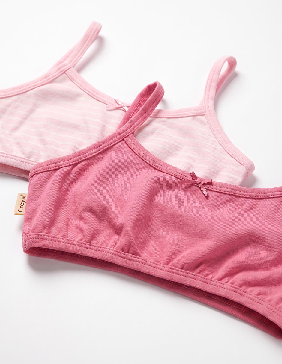 Set corpiño de algodón para niña 3