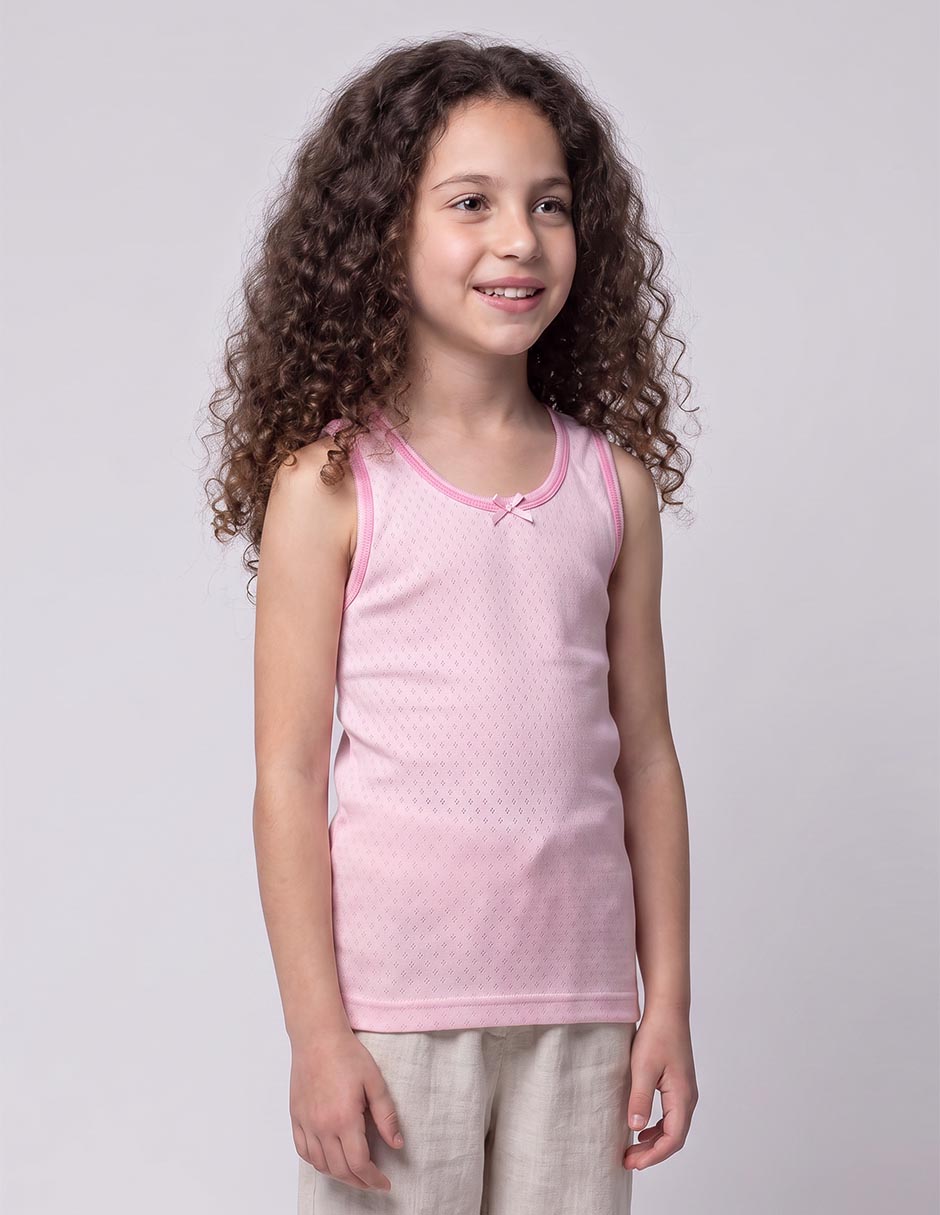 Set camiseta cuello redondo para niña Set camiseta cuello redondo para niña