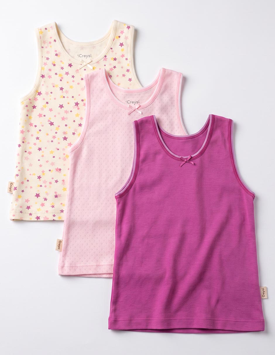 Set camiseta cuello redondo para niña 2