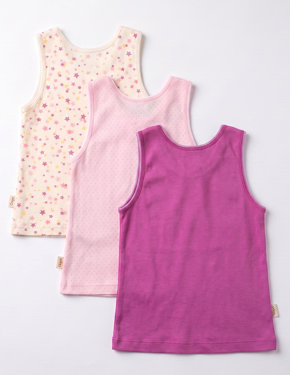 Set camiseta cuello redondo para niña 3
