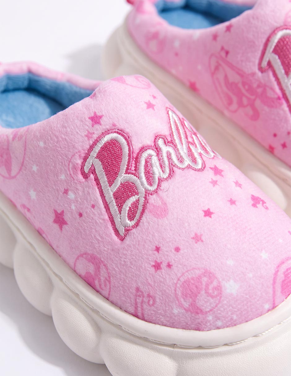 Pantufla barbie para niña